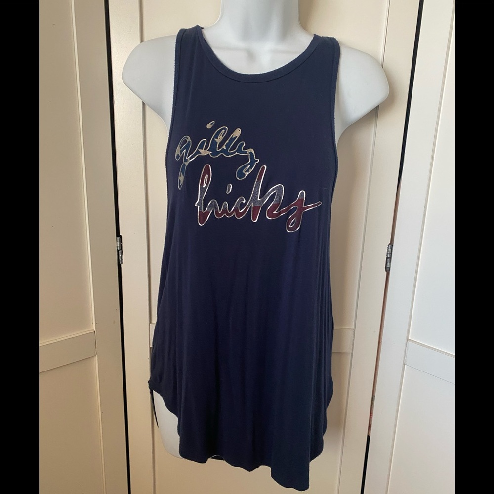 Gilly Hicks Sydney blue tank top. Size Medium Open back.